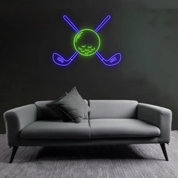 Golf Club Set Neon Sign