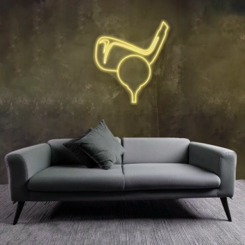 Golf Ball Swing Neon Sign