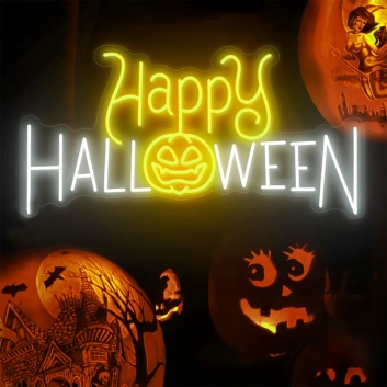 Happy HALLOWEEN Celebration Neon Sign