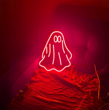 Halloween Little Ghost Neon Sign
