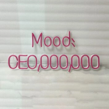 Mood CEO neon sign