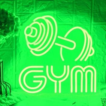 Customize Gym Dumbbell Neon Sign