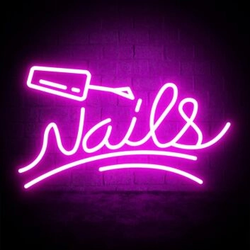 Customize Nail Polish Decor Neon Sign