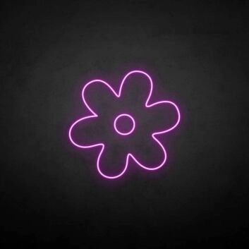 Little flower&#39; neon sign