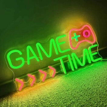 Customize GAME TIME Enjoy Gaming Neon Sign