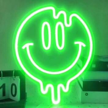 Polite Smiling Face Neon Sign