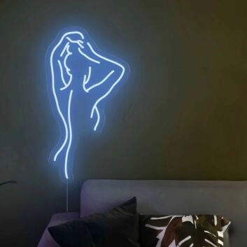 Womans Back Curve Neon Sign