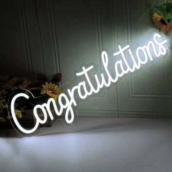Congratulations Neon Sign