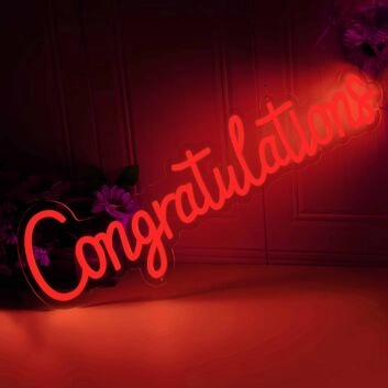 Congratulations Neon Sign