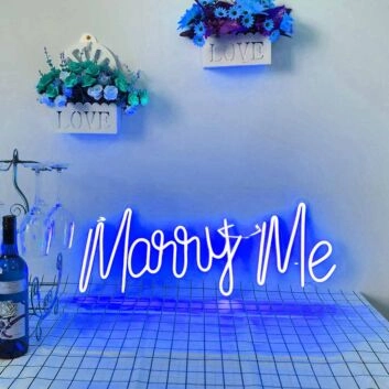 Marry Me Proposal Style 3 Neon Sign