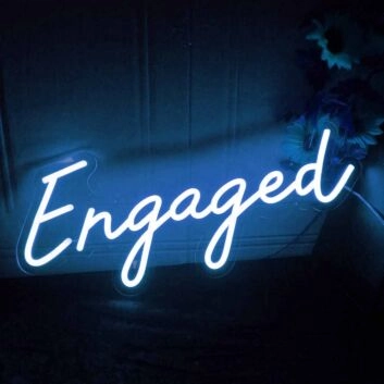 Engaged Neon Sign to Light Up Your Room