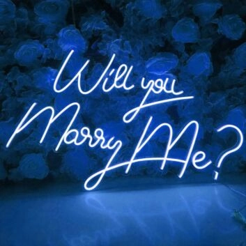 Will You Marry Me? Proposal Style 4 Neon Sign