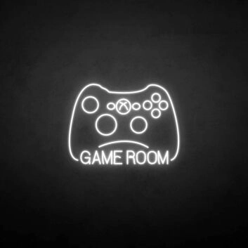 &#39;GAME ROOM2&#39; neon sign