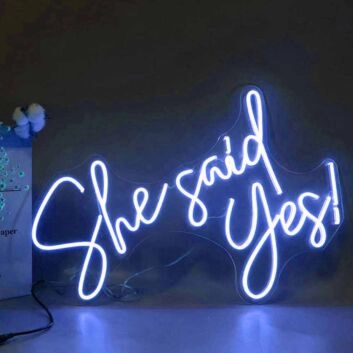 She Said Yes Proposal Neon Sign