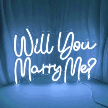 Will You Marry Me? Proposal Style 3 Neon Sign