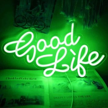 Good Luck Wedding Decor Neon Sign