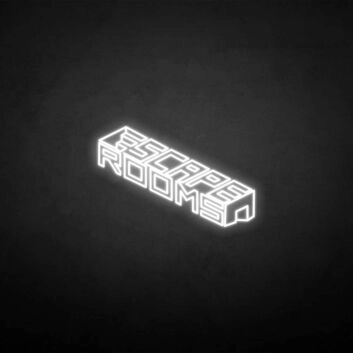ESCAPE ROOM neon sign