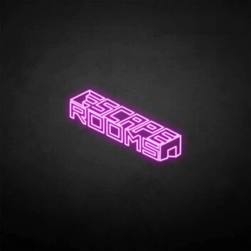 ESCAPE ROOM neon sign