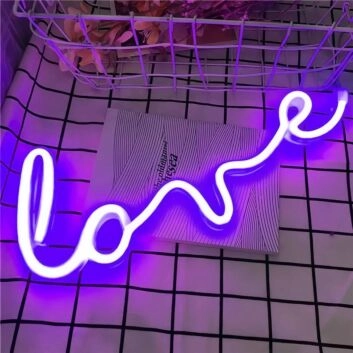 LOVE Wedding Style 3 Neon Sign