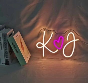 Customize He Loves Her Name Neon Sign