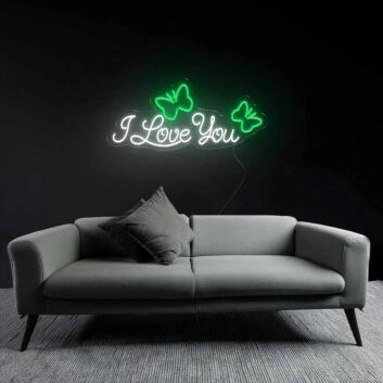 Heartfelt I Love You Neon Sign