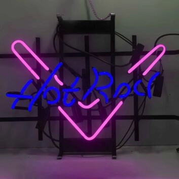 Hot Rock Cool Iron Frame Neon Sign