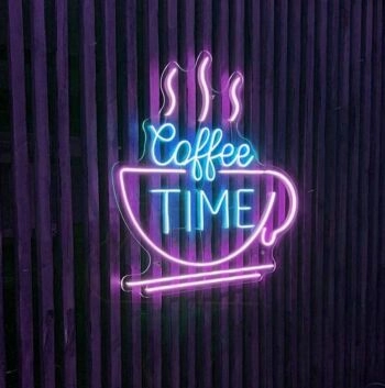 Customize Coffee Time Cozy Neon Sign