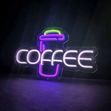 Customize Coffee Bold Neon Sign