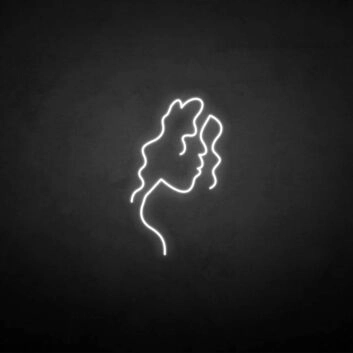 Curly hair&#39; neon sign