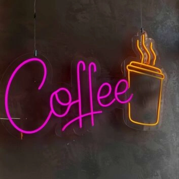 Customize Coffee Cup Classic Neon Sign