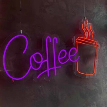 Customize Coffee Cup Classic Neon Sign