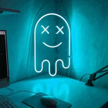Spooky Ghost Game Neon Sign