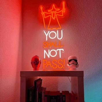 You Shall Not Pass Wizard Neon Sign