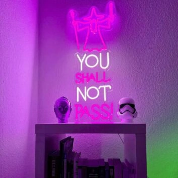 You Shall Not Pass Wizard Neon Sign