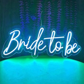 Vivid Bright Bride to Be Neon Sign