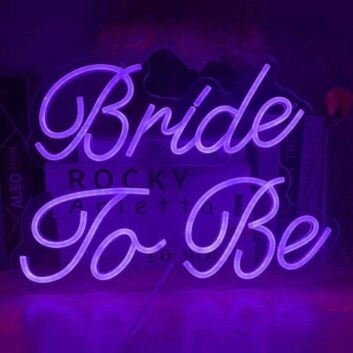 Elegant Bride to Be Neon Sign