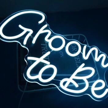 Dashing Groom to Be Neon Sign