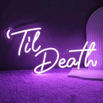 Death Marriage Room Wall Neon Sign
