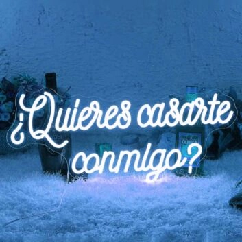Romantic Quieres Casarte Conmigo? Will You Marry Me Neon Sign
