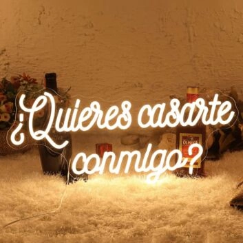 Romantic Quieres Casarte Conmigo? Will You Marry Me Neon Sign