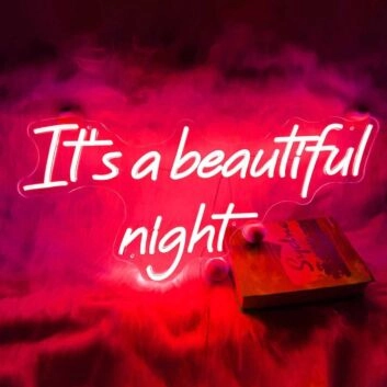 It's a Beautiful Night Marriage Room Wall Neon Sign