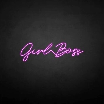 &#39;Girl boss&#39; neon sign