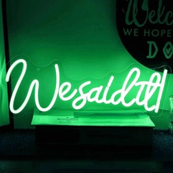 We Said It Neon Sign