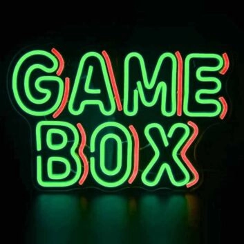 Vivid Game Box Game Room Game Neon Sign