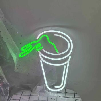 Handheld Coffee Cup Neon Sign