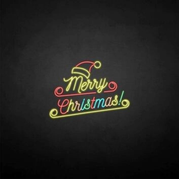Merry Christmas neon sign