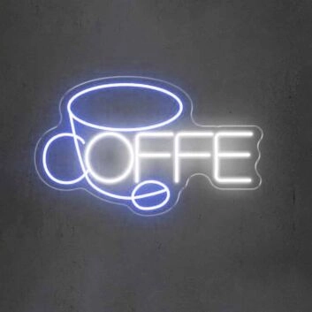 Customize Abstract Coffee Cup Neon Sign