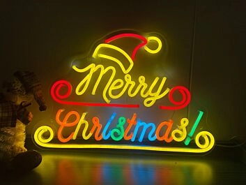 Merry Christmas neon sign