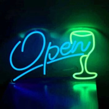 Open Bar Neon Sign