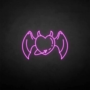 &#39;Heart Demon&#39; neon sign